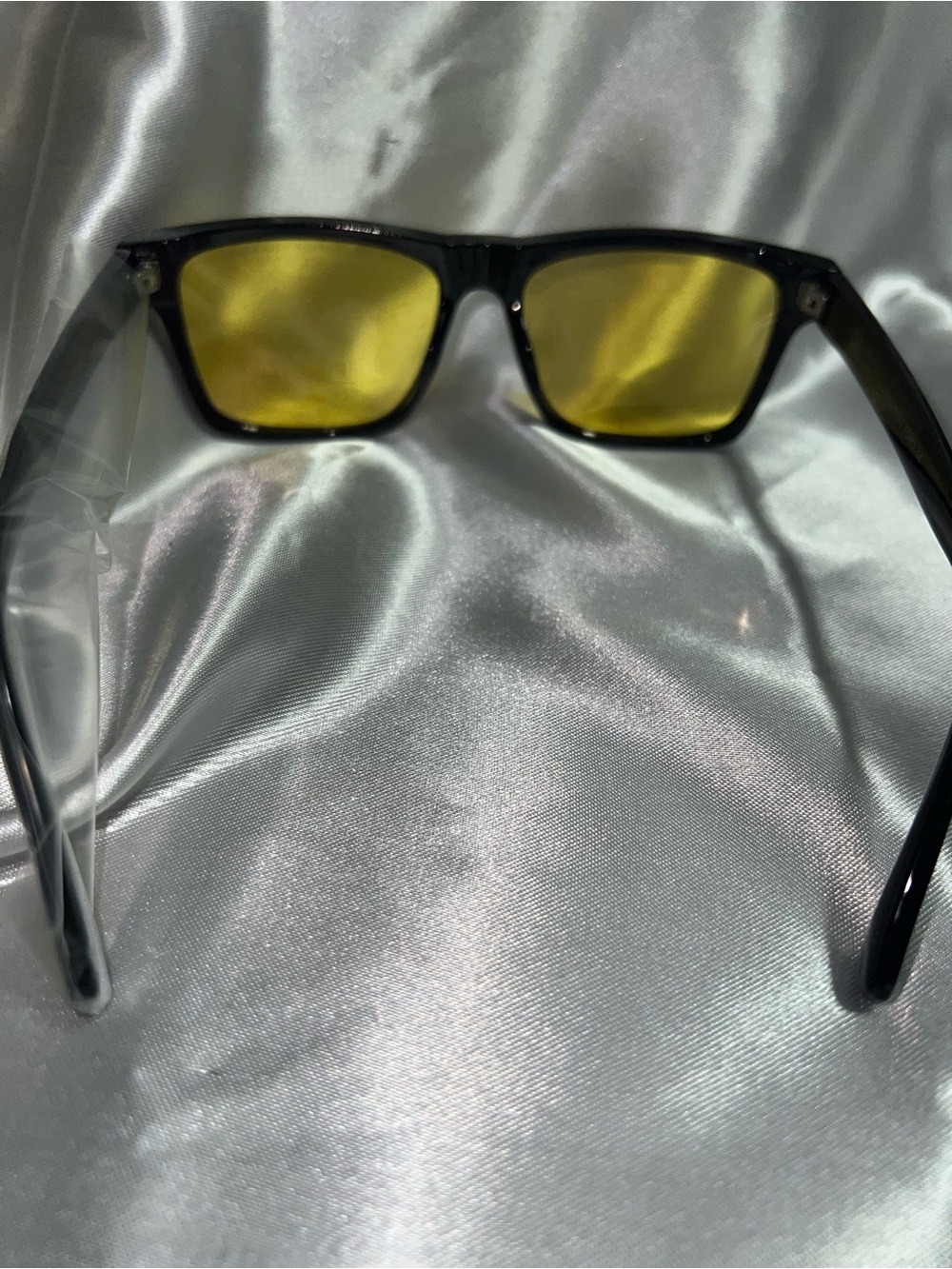 Black Frame Sunglasses with Yellow Lenses